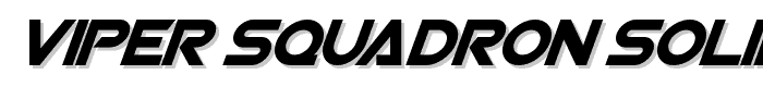 Viper Squadron Solid Italic font